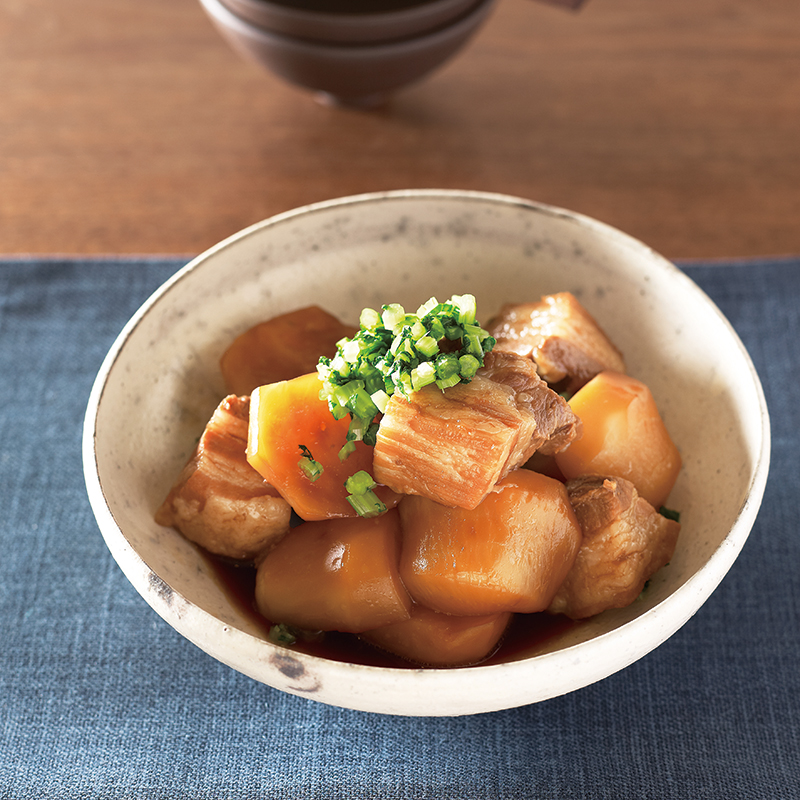 豚バラ肉とかぶのしょうがとろみあん