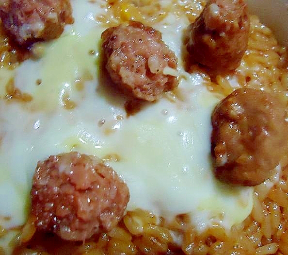 レンジで簡単 めんたいチーズおじや