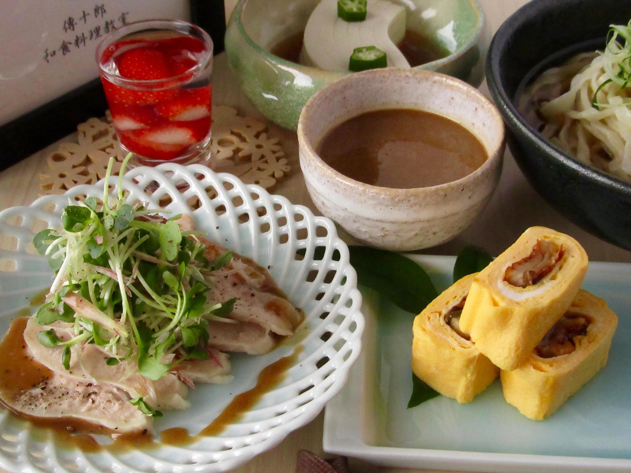 夏の献立と料理演出 前菜、八寸 七種盛りの作り方手順日本料理、会席・懐石案内所