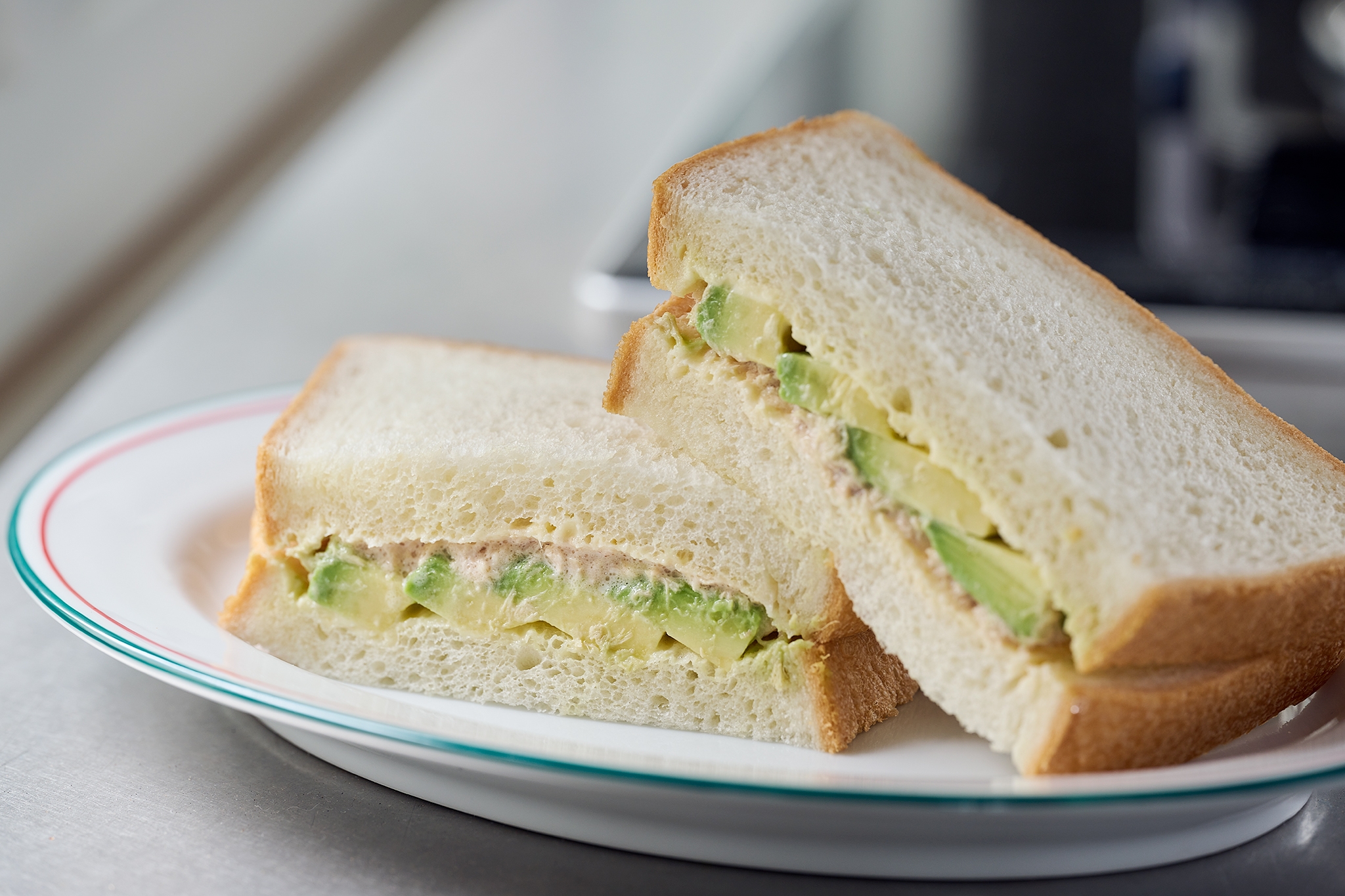 カッテージチーズとアボカドとツナのトーストサンド nyaoSnapdish スナップディッシュID:DH8W1a