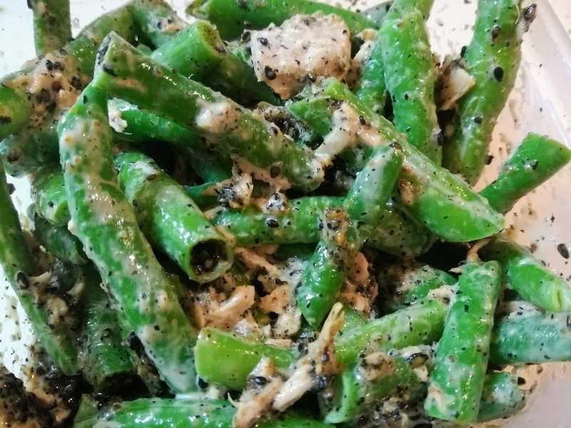 電子レンジでパパっと副菜!冷凍インゲンのアーモンド和え