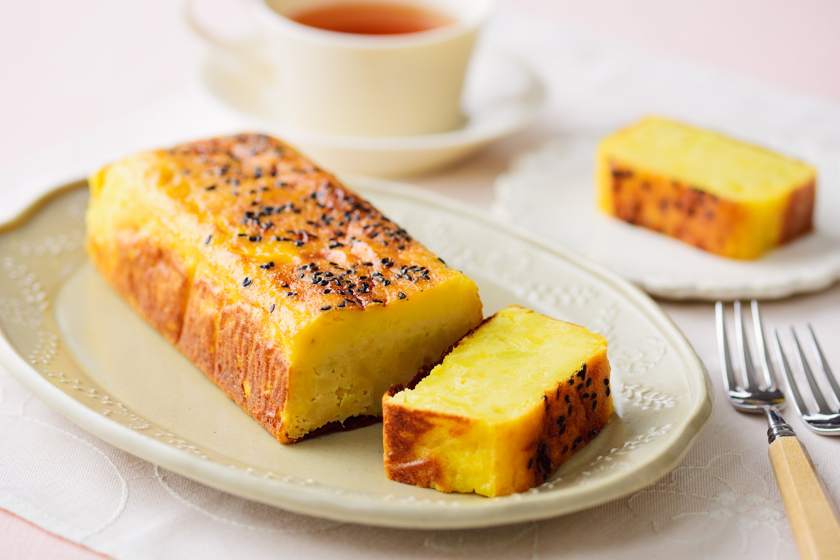 しっとりほっくり さつまいものチーズケーキ