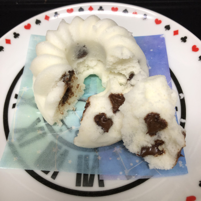 レンジで簡単！米粉のさつまいも蒸しパン