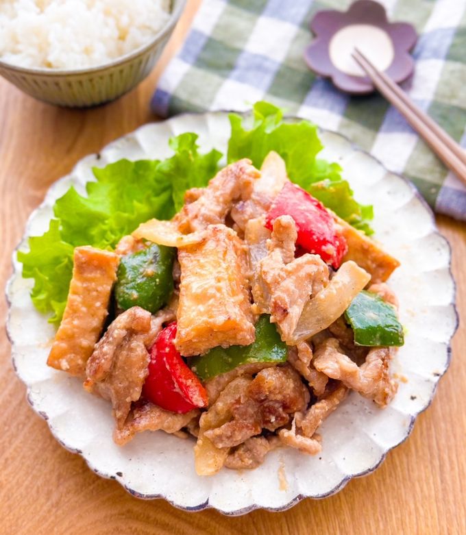 レシピ 肉巻き厚揚げのやみつき甘辛炒め - しにゃごはん blog