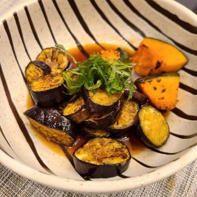 夏に美味しい！ナスとカボチャの焼き浸し
