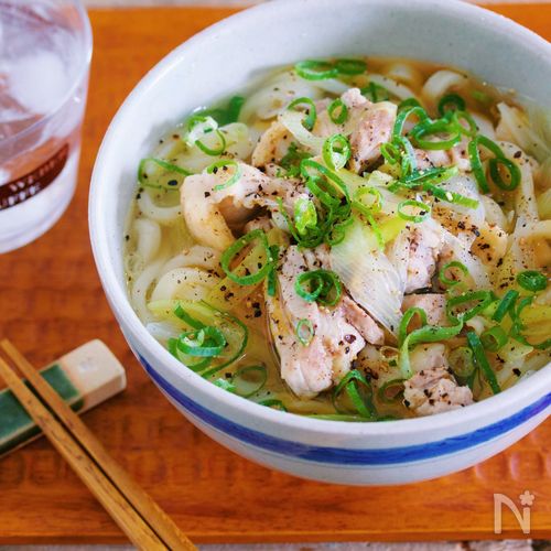 カリっじゅわ～！鶏天と茄子の冷やしうどん☆Pure Life☆ ～おいしく、楽しく、健康に。～