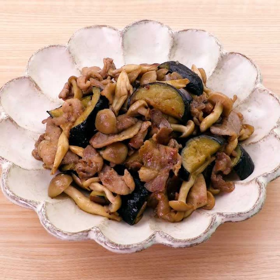 なすとキャベツの麻婆炒め