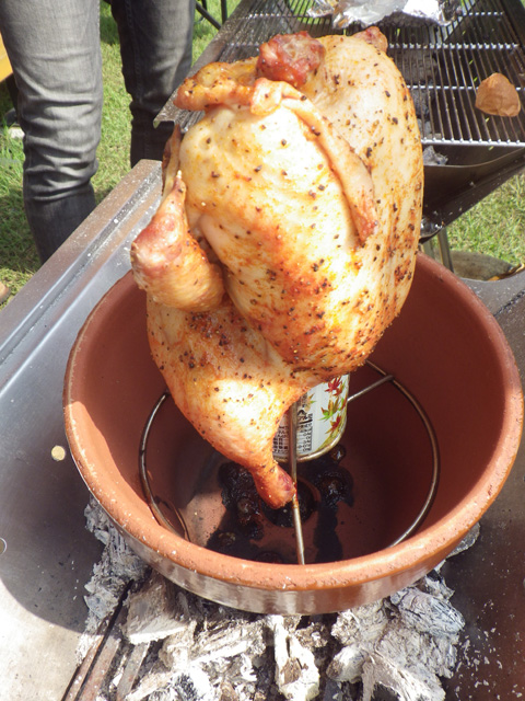 ローストチキン作ってみた。フライパンで簡単！うまいぞ！ビールに最高！男の料理。レシピ。キャンプ飯。 Roast chicken