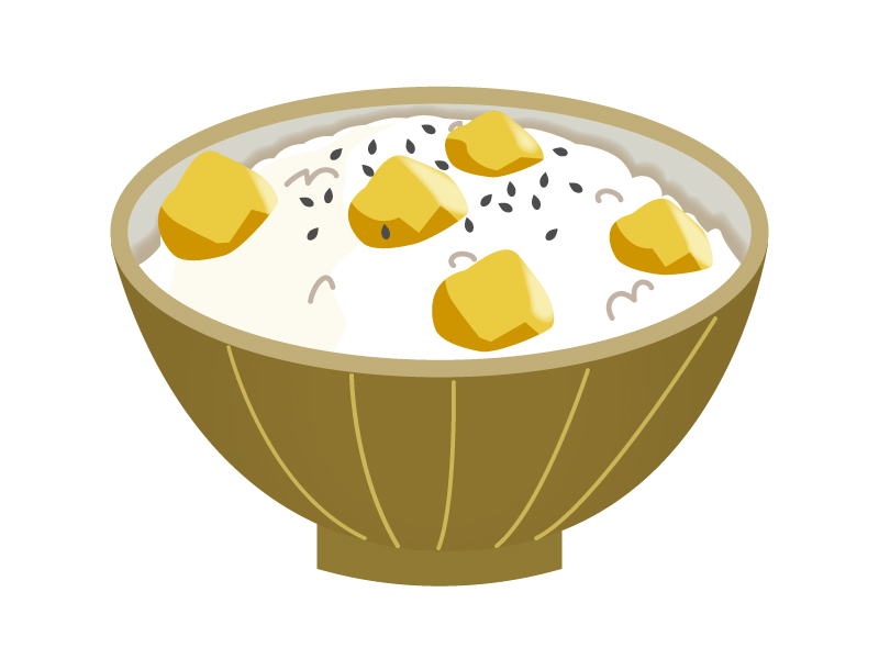 栗ご飯と生栗のイラスト素材33364743- PIXTA