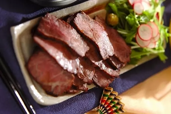 魚焼きグリルでローストビーフ