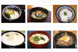 山かけ月見そば