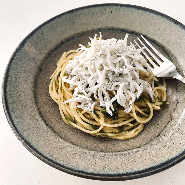 「磯のかおりが堪らない！あおさの納豆パスタ！」