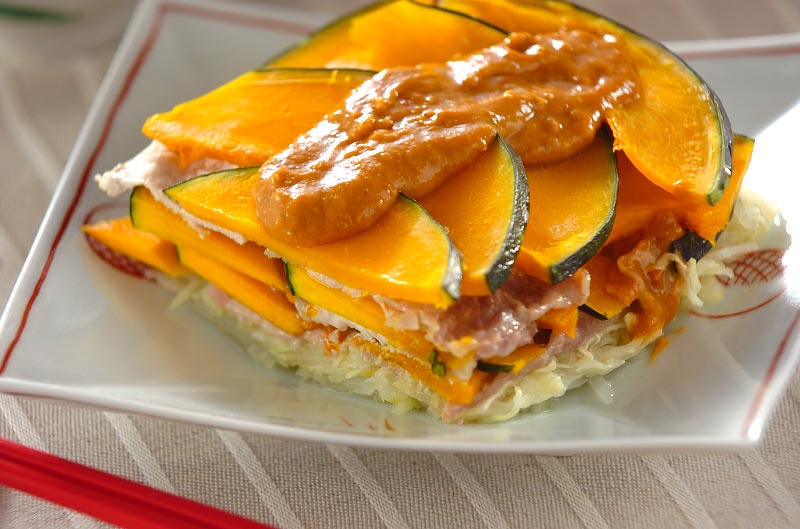 かぼちゃの豚肉巻き