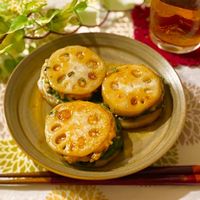 豚肉のれんこんはさみ焼き