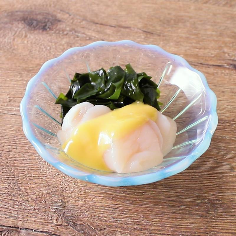 ホタテ缶ときゅうりの酢の物のレシピ 作り方：白ごはん.com