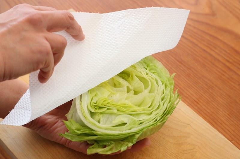 ちぎったサニーレタスの便利で長持ちする保存方法 - 空と花の色