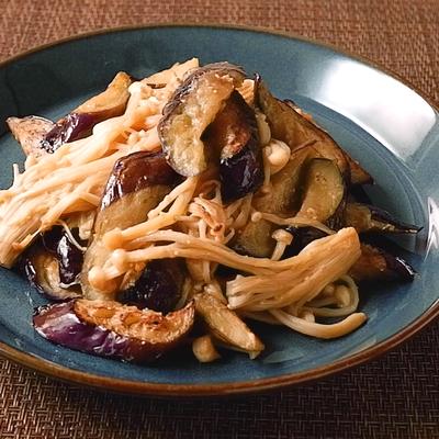 火を使わないナスとえのきのさっぱりサラダ - なかの きのこレシピ