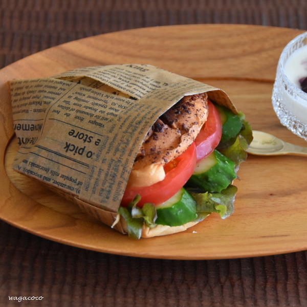 100均のワックスペーパーやマステで♪簡単＆可愛いサンドイッチのラッピングえんウチ