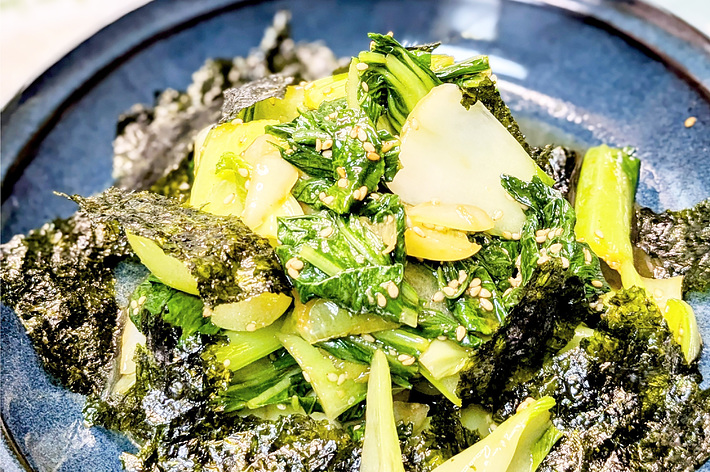 チンゲン菜のオイスターソース炒め