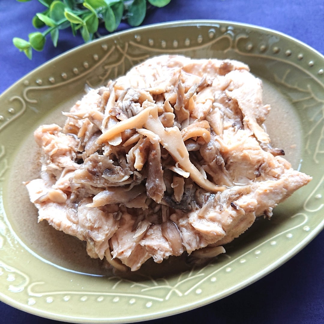 味付け簡単♪ きのこと鶏むね肉のマヨ炒め