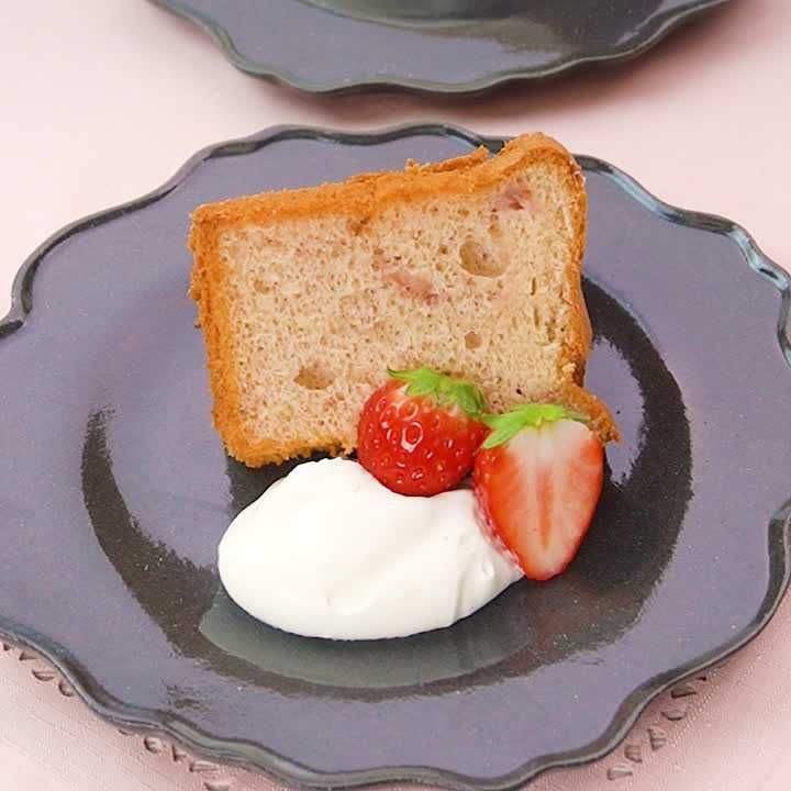 ストロベリー☆ピンク生シフォンケーキ
