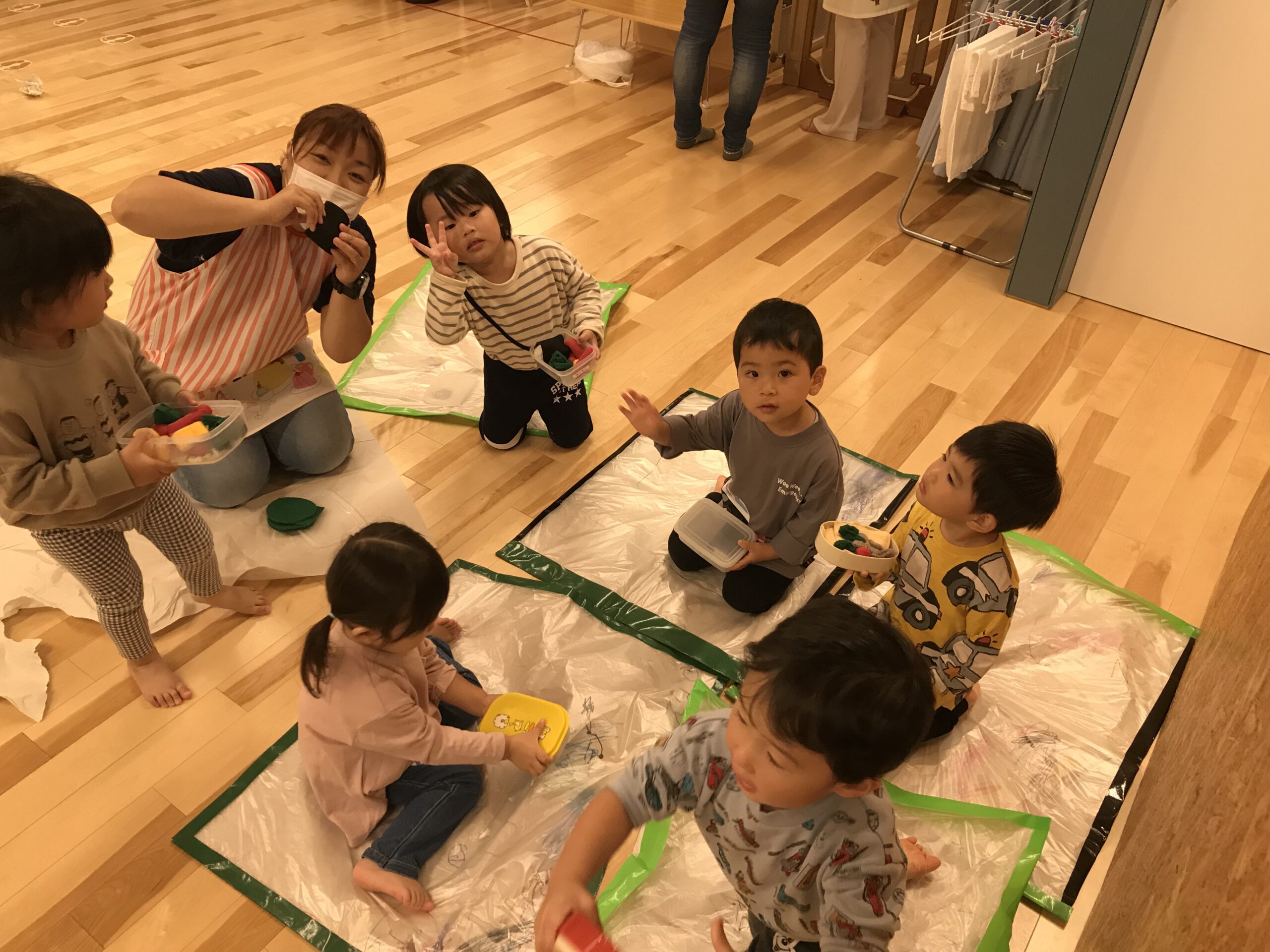 お弁当ごっこあそび」 ２歳児にこまるえん