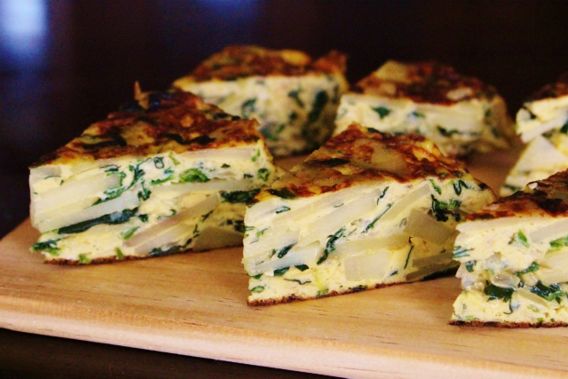 スパニッシュオムレツです☆卵と野菜の甘みがギュッ♪