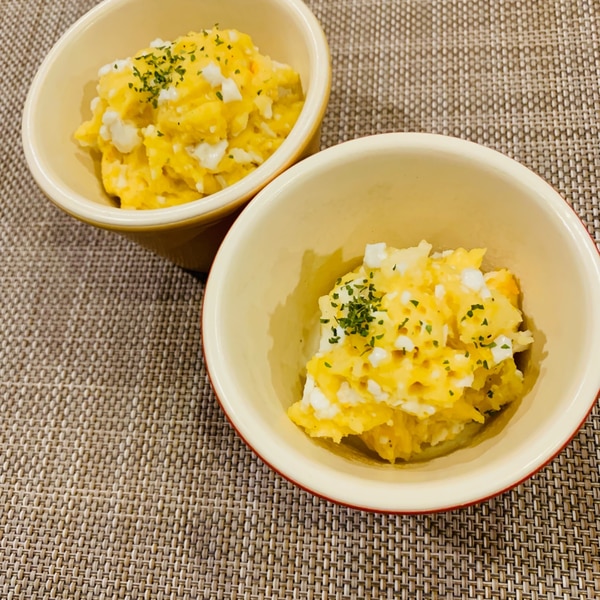 マッシュポテトの濃厚ソース絡め