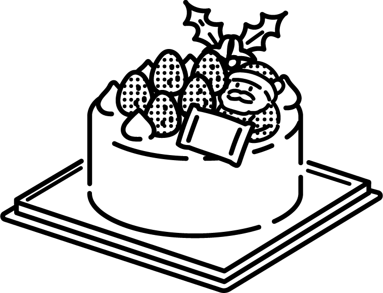 クリスマスケーキイラスト無料イラスト・フリー素材なら「イラストAC」