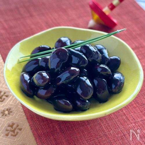 重曹なしでふっくら黒豆煮♪♪