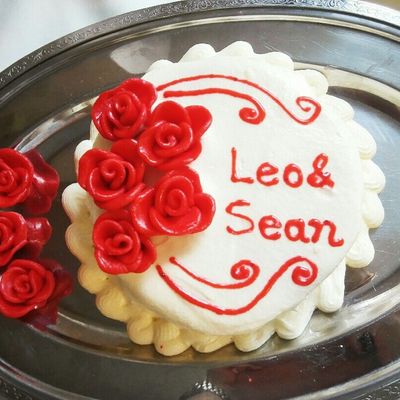 真っ赤なクリスマスムースケーキ