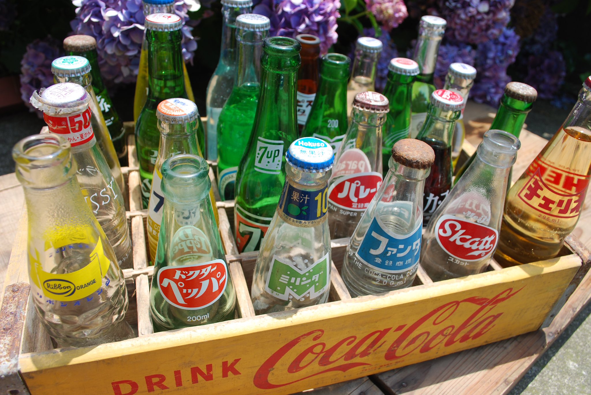 51 昭和レトロ ジュース ソーダ レトロ瓶 ファンタ ペプシコーラ コカコーラ