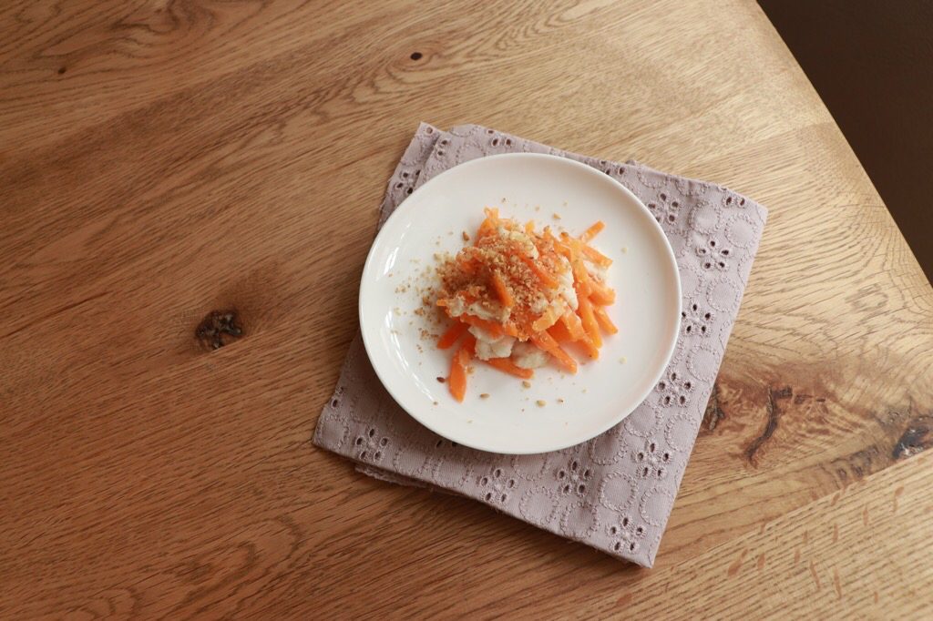 離乳食後期 かみかみ ニンジンしりしり