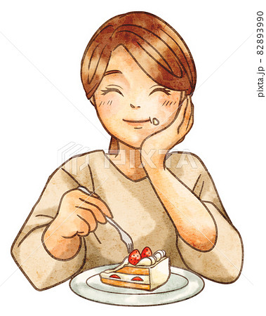 女性 エプロン ケーキ イラスト素材5497983- フォトライブラリ