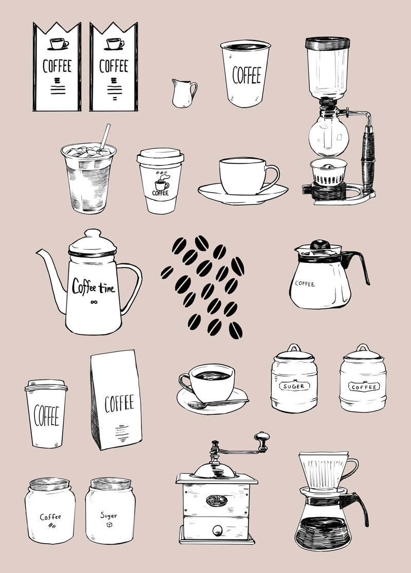 フリーイラスト喫茶店でのホットコーヒーでアハ体験GAHAG著作権フリー写真・イラスト素材集 - GAHAG著作権フリー写真・ イラスト素材集