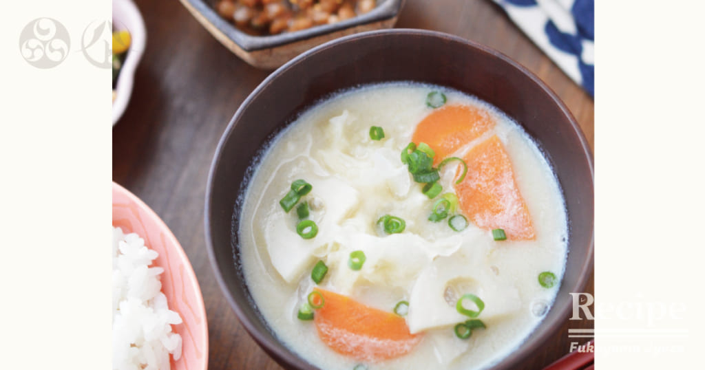 美味しい白味噌汁の作り方'日本語healthy japanese cooking J