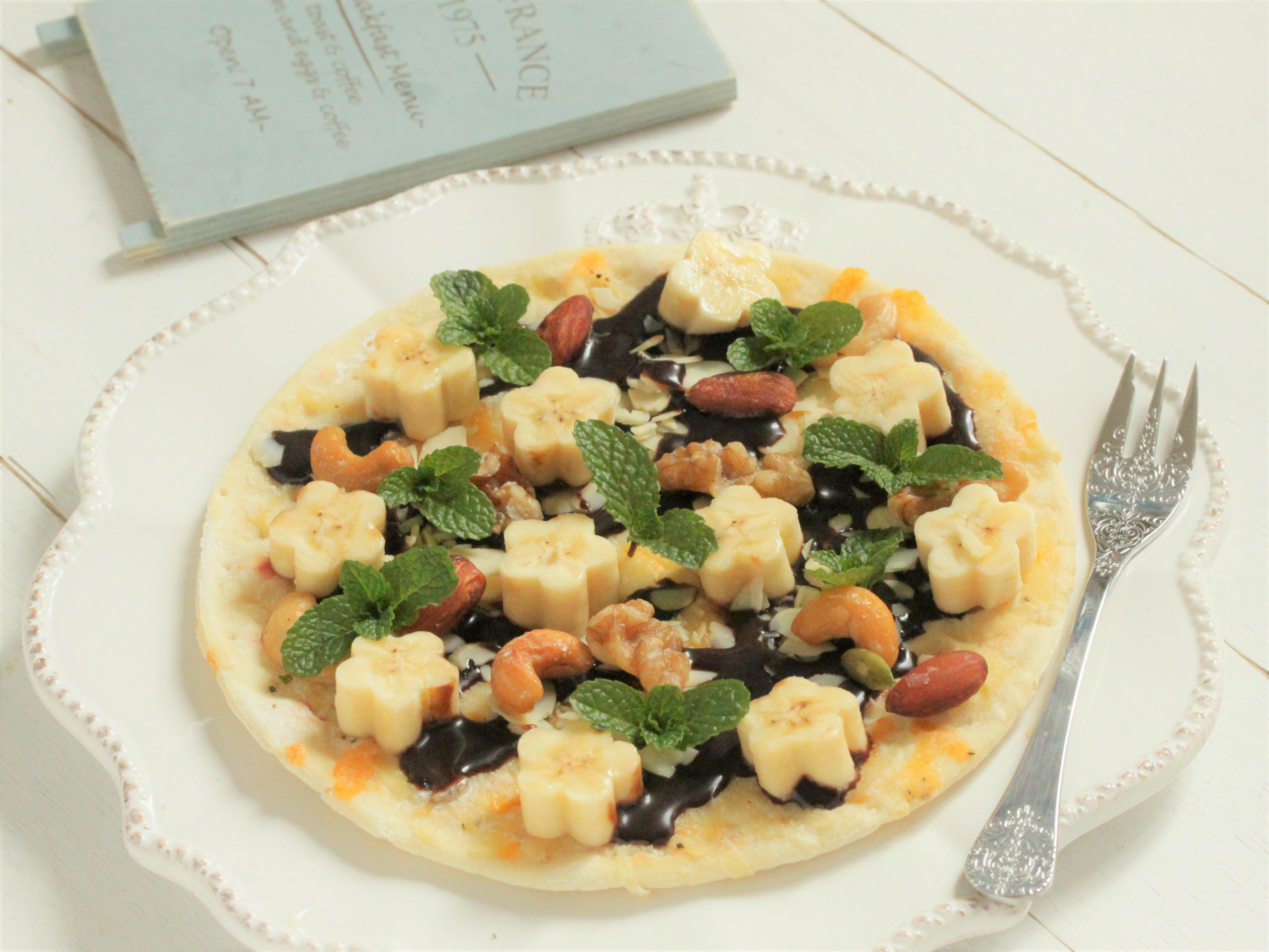 HMでマシュマロチョコピザ♪