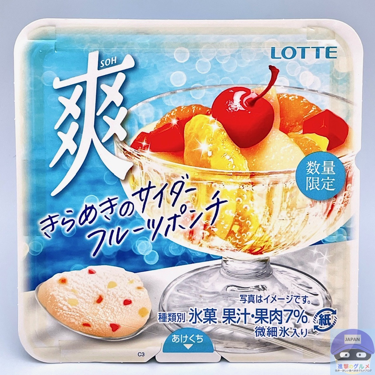 爽 なつかしのサイダーフルーツポンチ 2023アイスマン福留の「アイスクリームマニア」