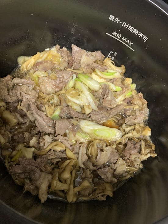 肉豆腐味付けはめんつゆのみ