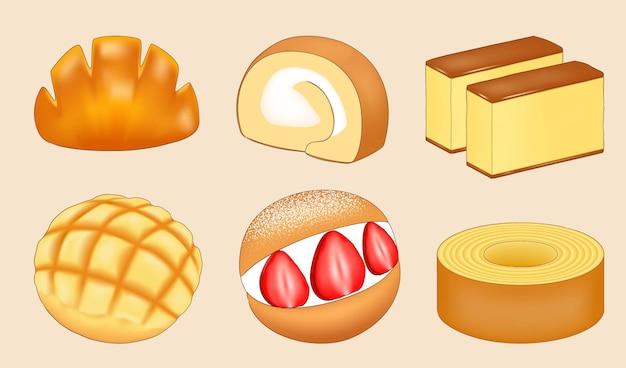 ちぎりパンのイラスト無料のフリー素材 イラストエイト