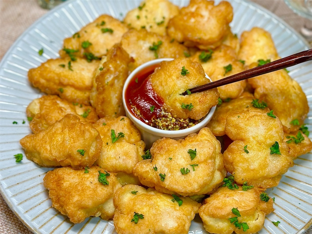 マヨネーズで柔らか～♪鶏ささみのピカタ☆