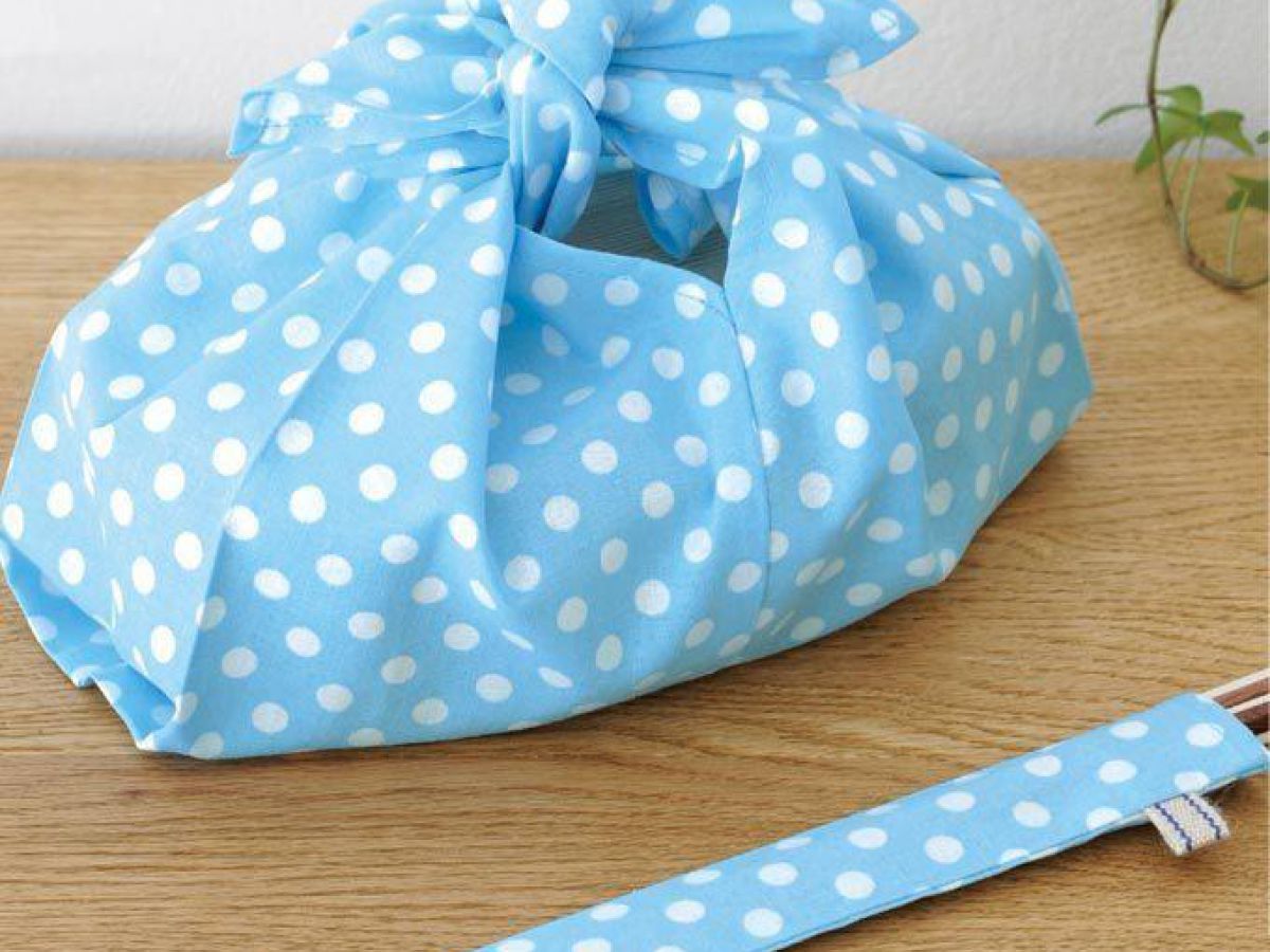 無料型紙 裏地・マチ付き＊切り替えが可愛いお弁当袋の作り方シロクマノート