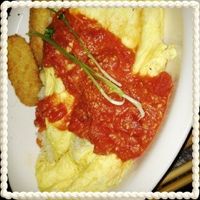 オムライストマト缶ソースTikTok