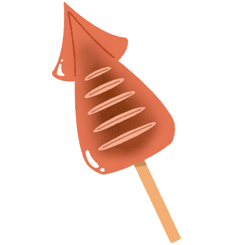 イカ焼きを食べる和装の外国人男性イラスト - No: 25083137無料イラスト・フリー素材なら「イラストAC」