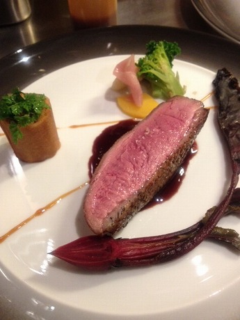 応用調理B 鴨むね肉のロースト きのこ添え 西洋料理編！戸板女子短期大学