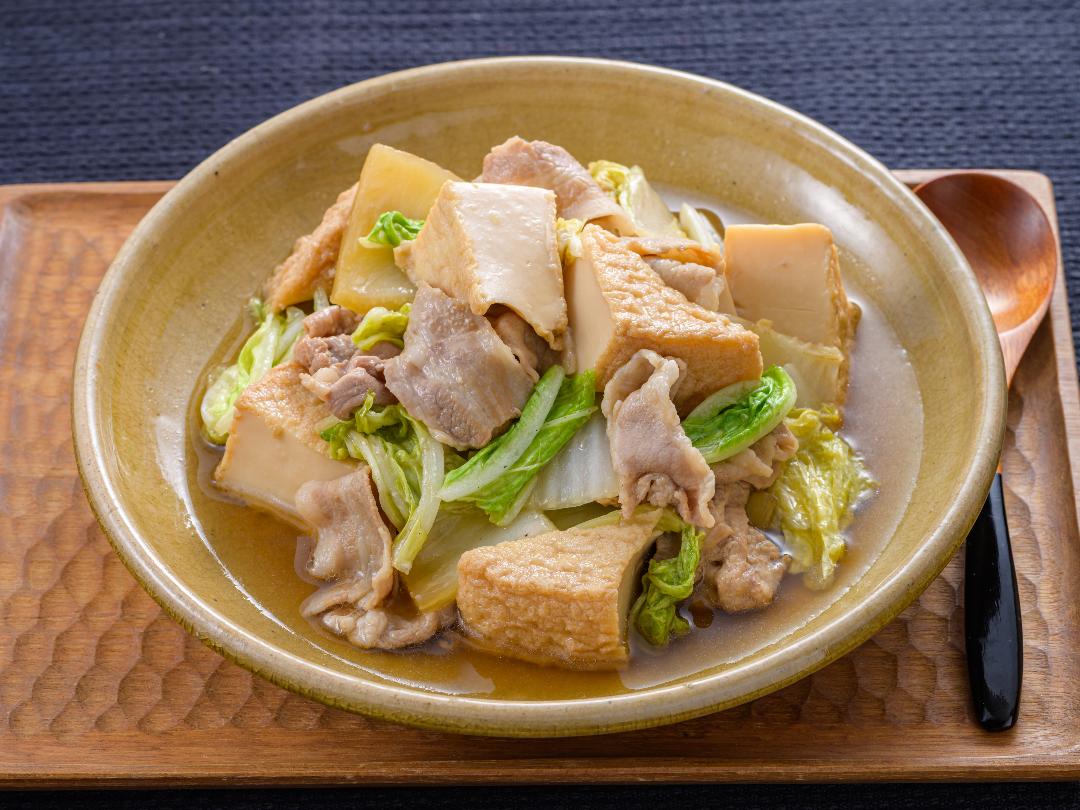 簡単10分！絶品♡厚揚げと豚こまの甘酢焼き