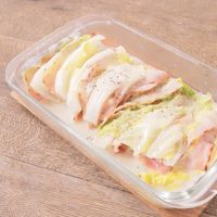 15分で簡単シチュー風☆白菜とベーコンの蒸しチーズ煮