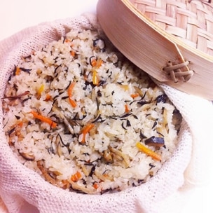 簡単で美味しい！もちもち舞茸おこわの作り方