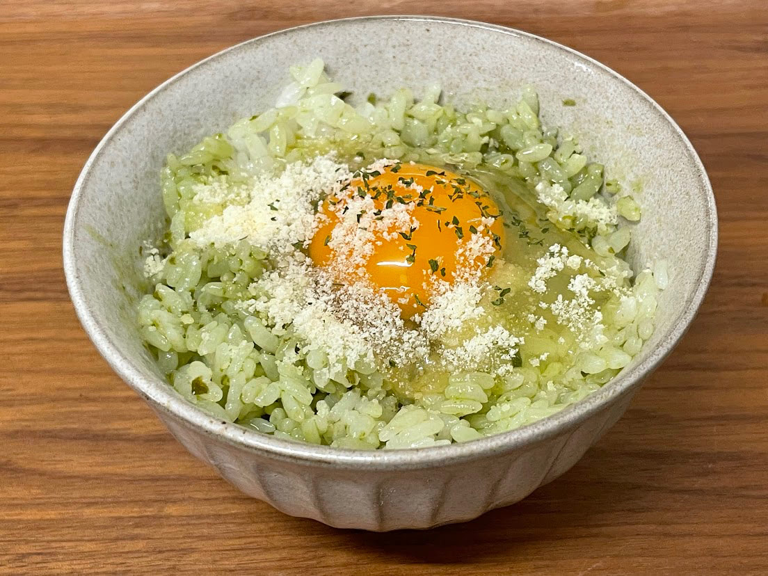 納豆と卵の和風リゾット