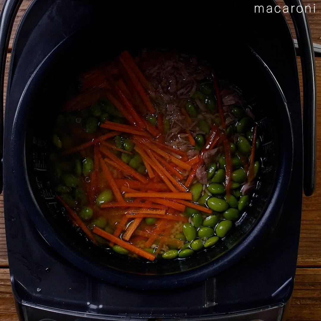 献立いろいろつゆで！ツナと枝豆の炊き込みご飯スマイルレシピイチビキ 公式サイト名古屋のみそ・しょうゆ・つゆメーカ